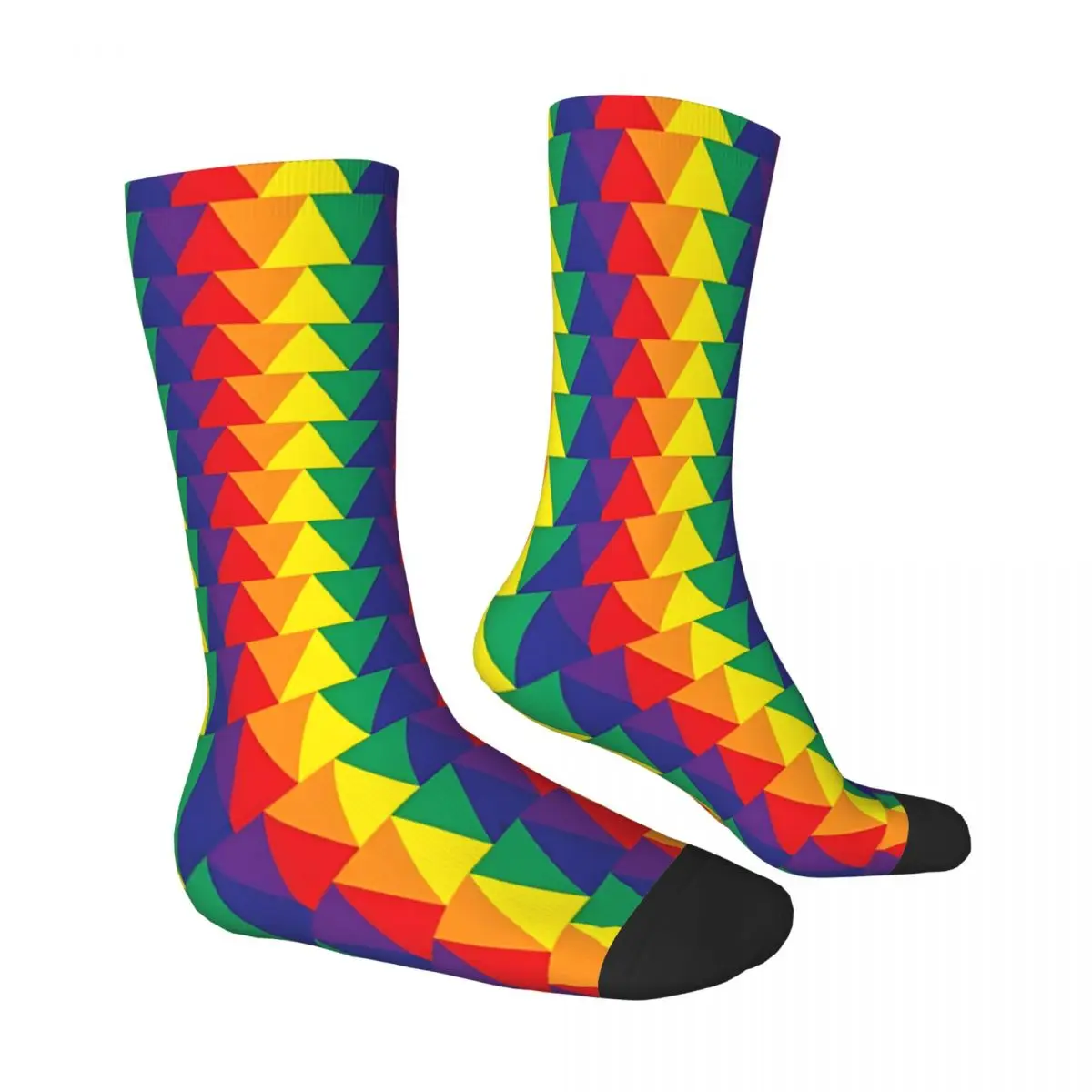 Items Rainbow Color Socks Male Mens Women Summer Stockings Hip Hop