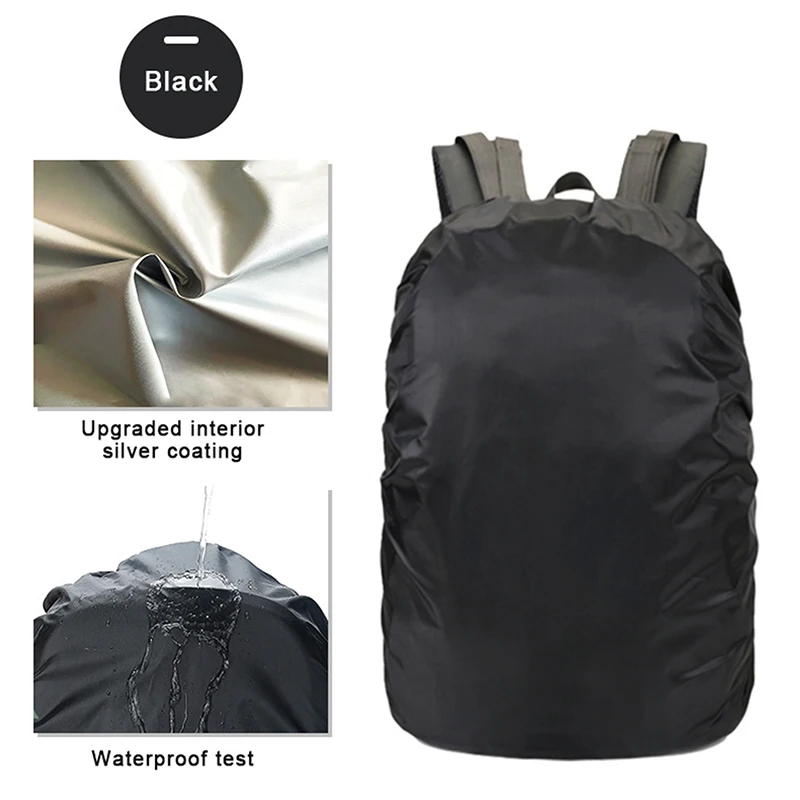 Outdoor Hiking Camping Backpack Cover 25/35/60/70L; Waterproof, Dustproof, Sun-Protected Bag Shield with Rain Cap
