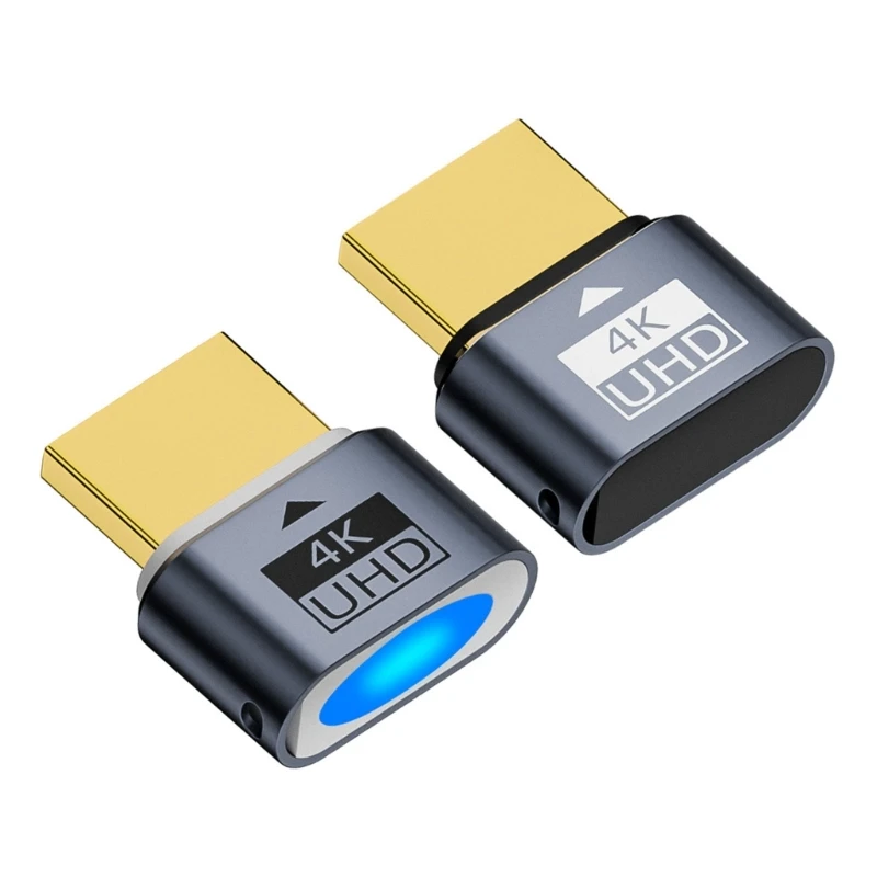 Metal HDTV Plugs,High Video Emulators Headless Display Adapter for Improved Display 4K Display