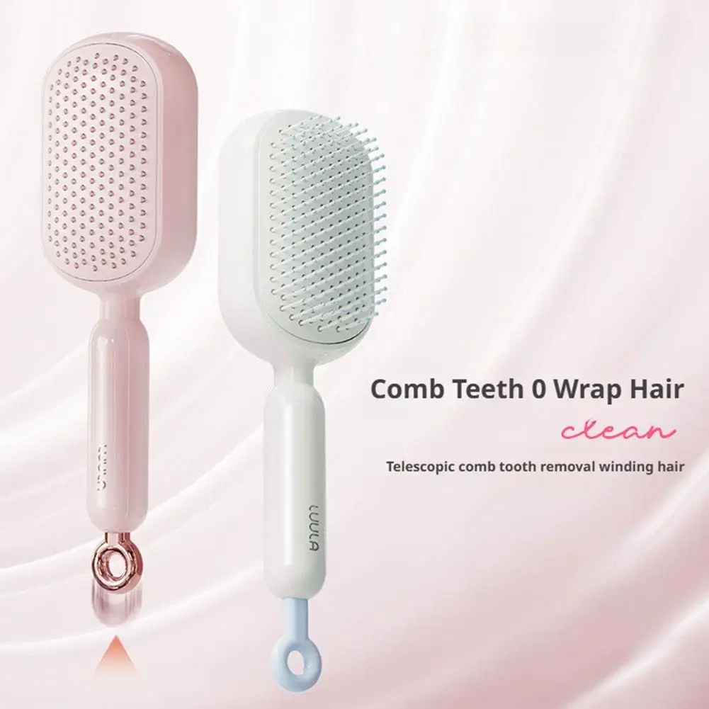 

Retractable comb teeth, anti-static self-cleaning comb, dual-use wet and dry airbag massage brush, hair cutting and styling tool