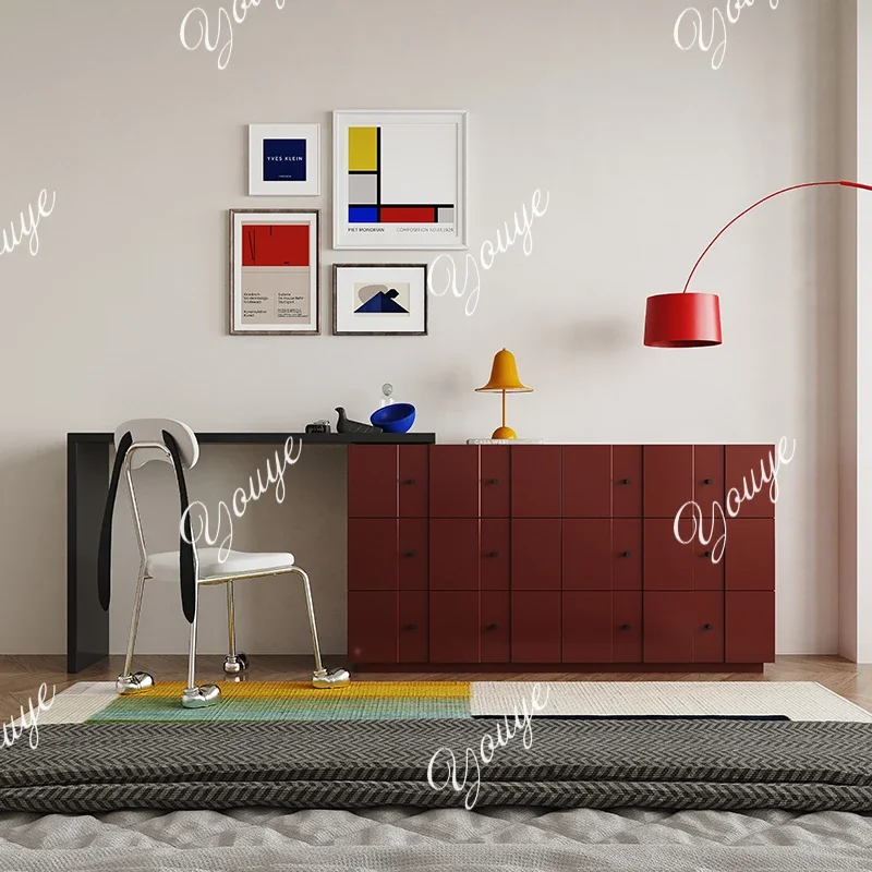 

H-XM Органайзер Ящики Туалетный столик Деревянное хранилище Роскошный дом Роскошные комоды Ящики для макияжа Шкаф Coiffeuse De Chambre Furnit