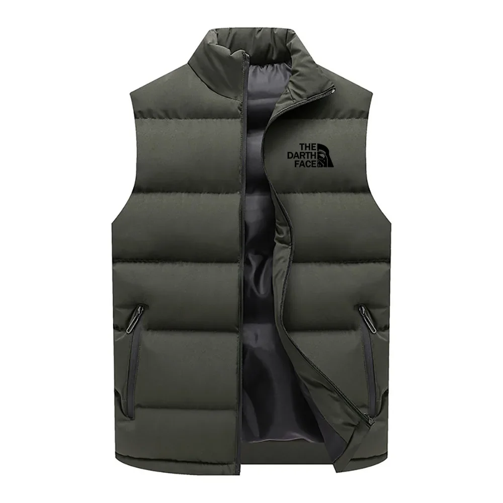 Men\'s fashion new autumn and winter brand clothing vest warm sleeveless jacket casual windproof sports zipper vest