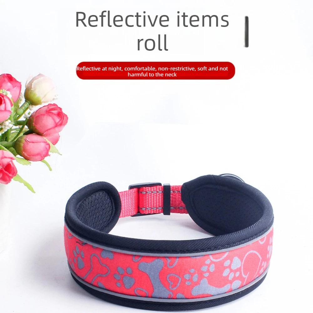 

Полиэстеровый светоотражающий ошейник для собак с регулируемой застежкой, мягкий и удобный, не давит на шею.