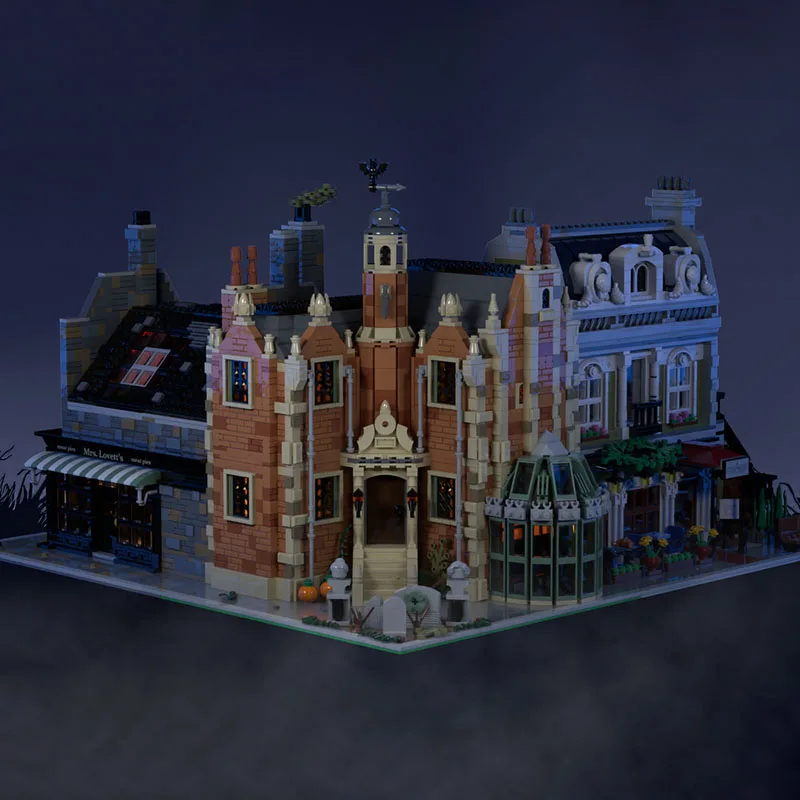 Nowy model budynku z klocków Moc, średniowieczny nawiedzony dom, moduł zamku, klocki na prezent, zestaw do samodzielnego montażu zabawek dla dzieci