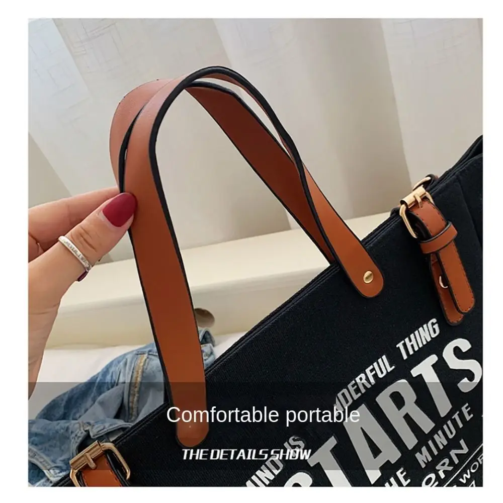 Buckle Connection Crossbody Bag Adhesive Hook Large Capacity Single Shoulder Bag Adjustable Length Tote Handbag Women Men