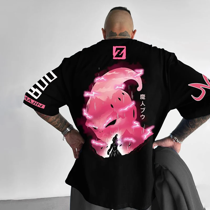 

2025 Summer Hot-selling New Anime Dragon Ball Series T-shirt 3D Fashion Short-sleeved Crew Neck Casual Street Breathable Top