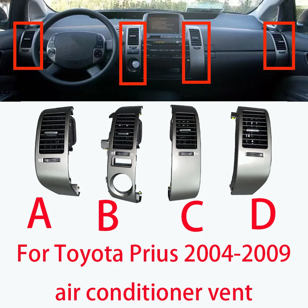

for Toyota Prius 2004 2005 2006 2007-2009 dashboard vent panel Car Air Conditioner Outlet Frame A/C Dashs Vents Plate accessory