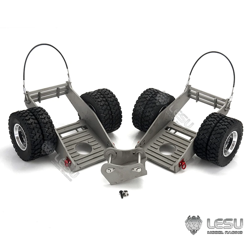 Metal Trailer Part For 1/14 Lesu C374 Rc Hydraulic Crawler Excavator Remote Control Cars Tamiyaya Toucan Model Th17162