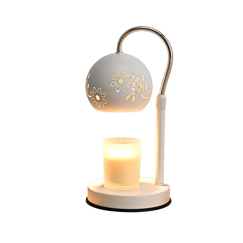 

New wax melting lamp, aromatherapy hollowed-out lampshade, candle melting wax burning melt-warm bedside luminaria