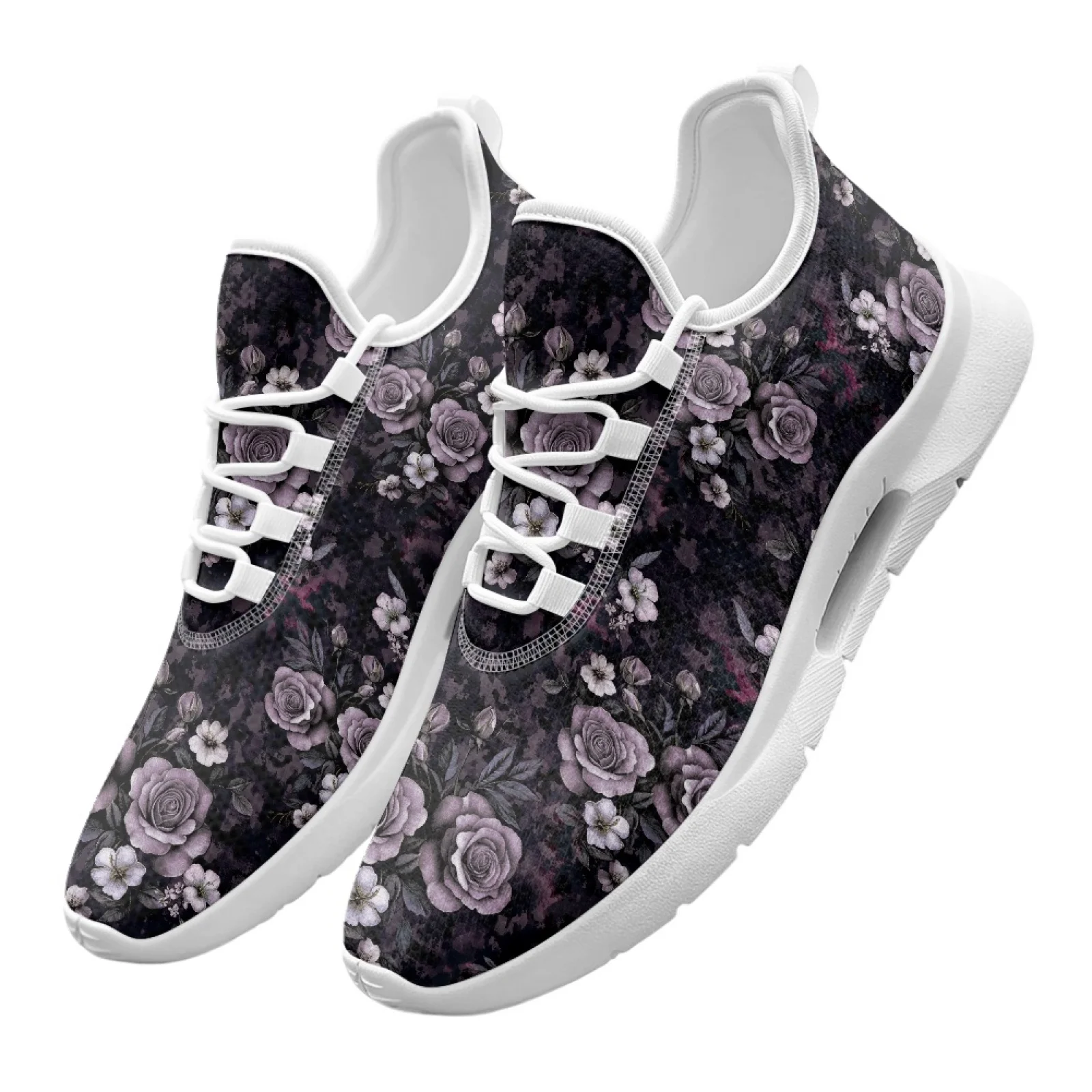 XIXIRIMIDO Lace-up Casual Shoes Mens Sneakers Comfortable Mesh Breathable Walking Shoes Women's Lightweight Sneaker Sport Rose