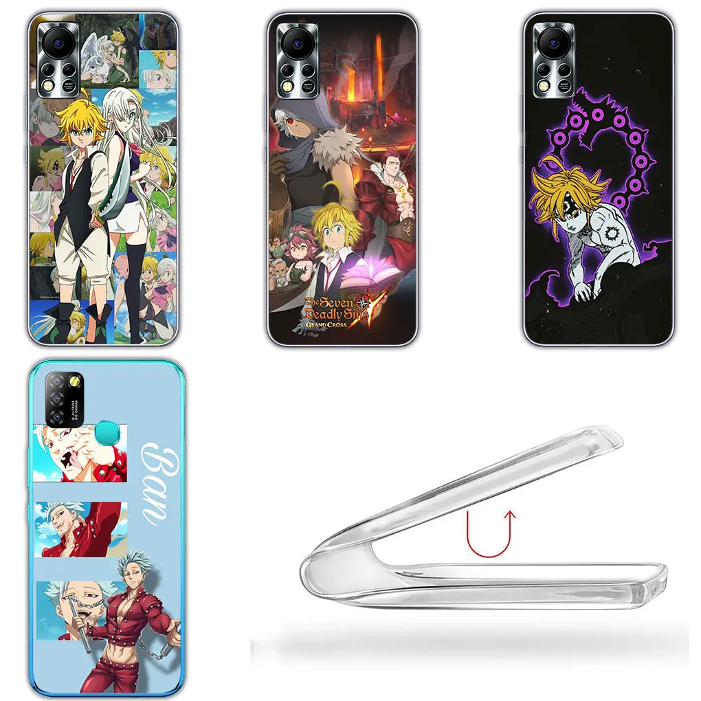 Cartoon Seven Deadly Sins Meliodas Phone Cover Case for Motorola Moto G13 G14 G53 G54 G62 G72 G82 G84 E13 E20 G42 G32 G23 G22