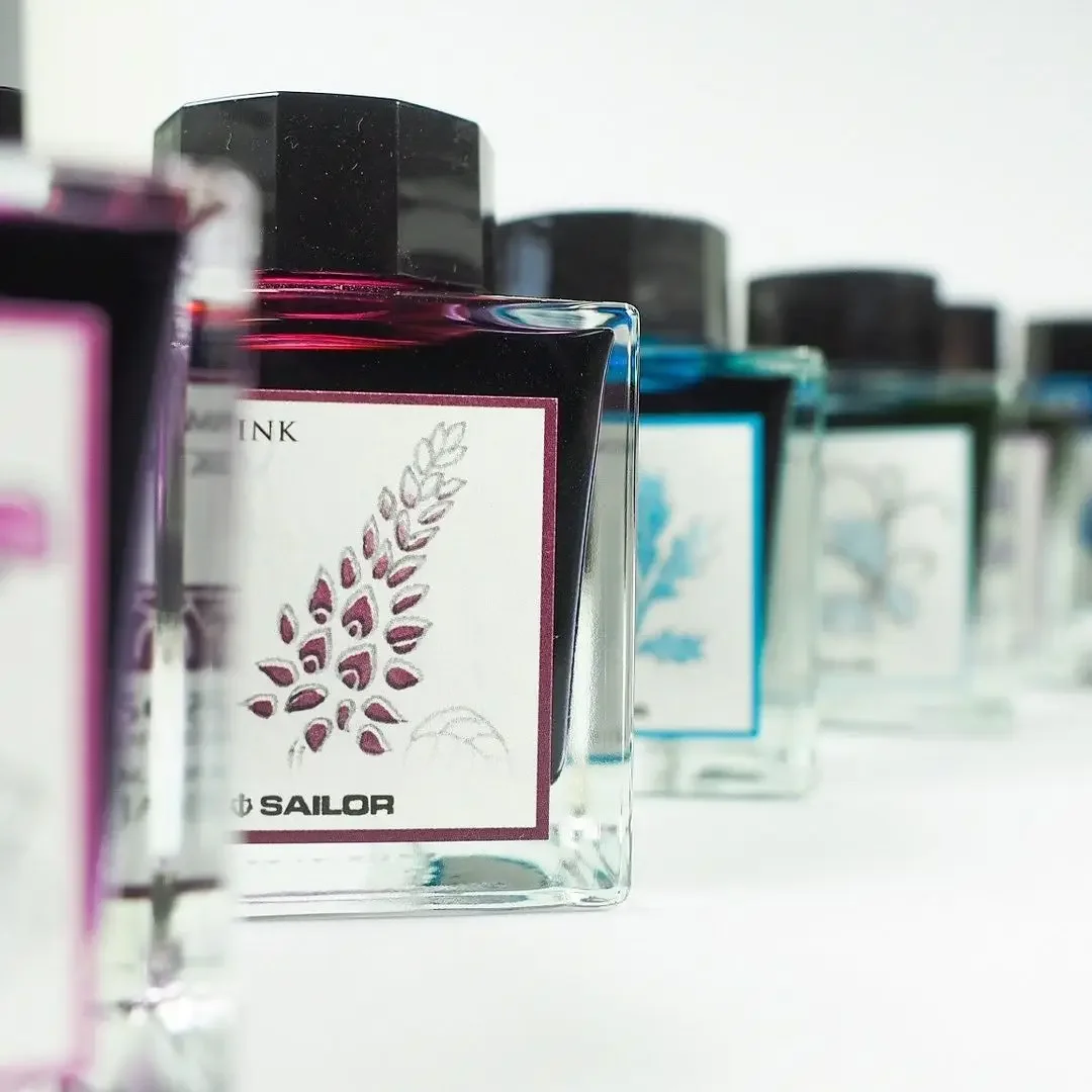 Original SAILOR MANYO Wanye Ink Square Bottle 50ML 8 Color Ink Writing Painting Watercolour Pigment Penmanship Diary