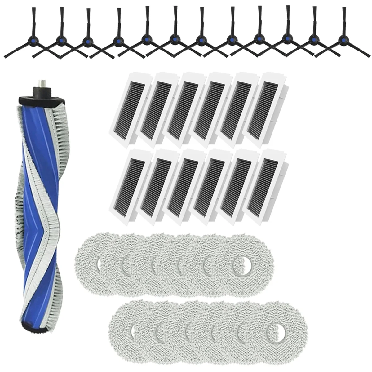 37 шт. для X5 Pro/X5 Omni, аксессуары для подметальных роботов, запасные части для чистки, основная боковая щетка, фильтр для швабры