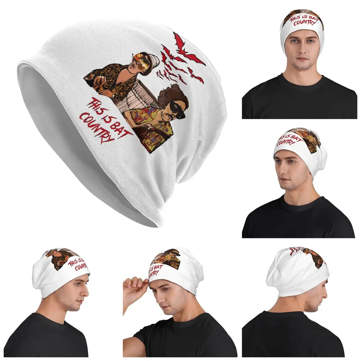 

Fear And Loathing In Las Vegas Art Warm Knitted Cap Fashion Bonnet Hat Autumn Winter Outdoor Beanies Hats for Unisex Adult