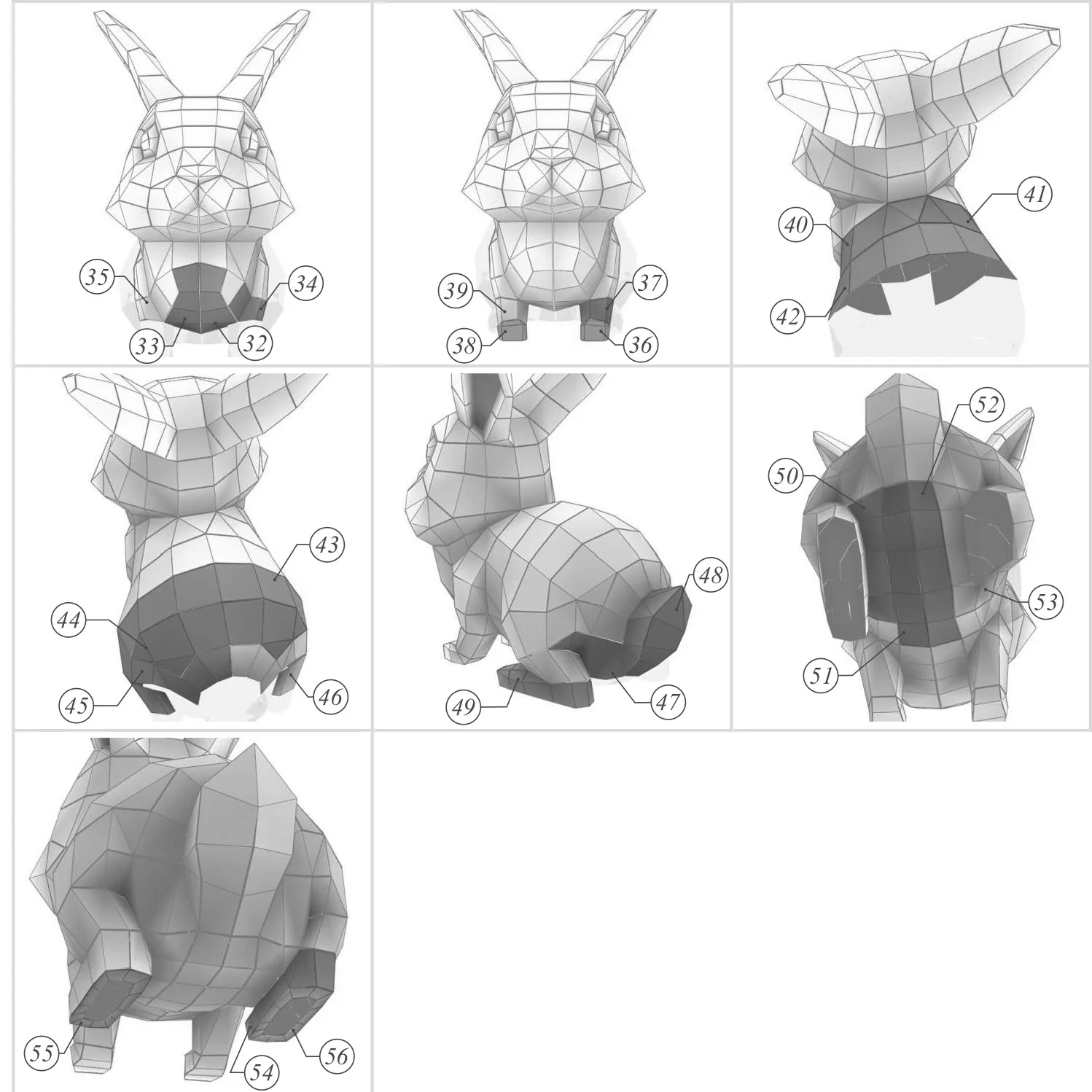 Kit de modèle en papier de lapin 3D DIY: artisanat en bois, Mini décor de scène, jouet éducatif créatif, décoration de maison Miniature