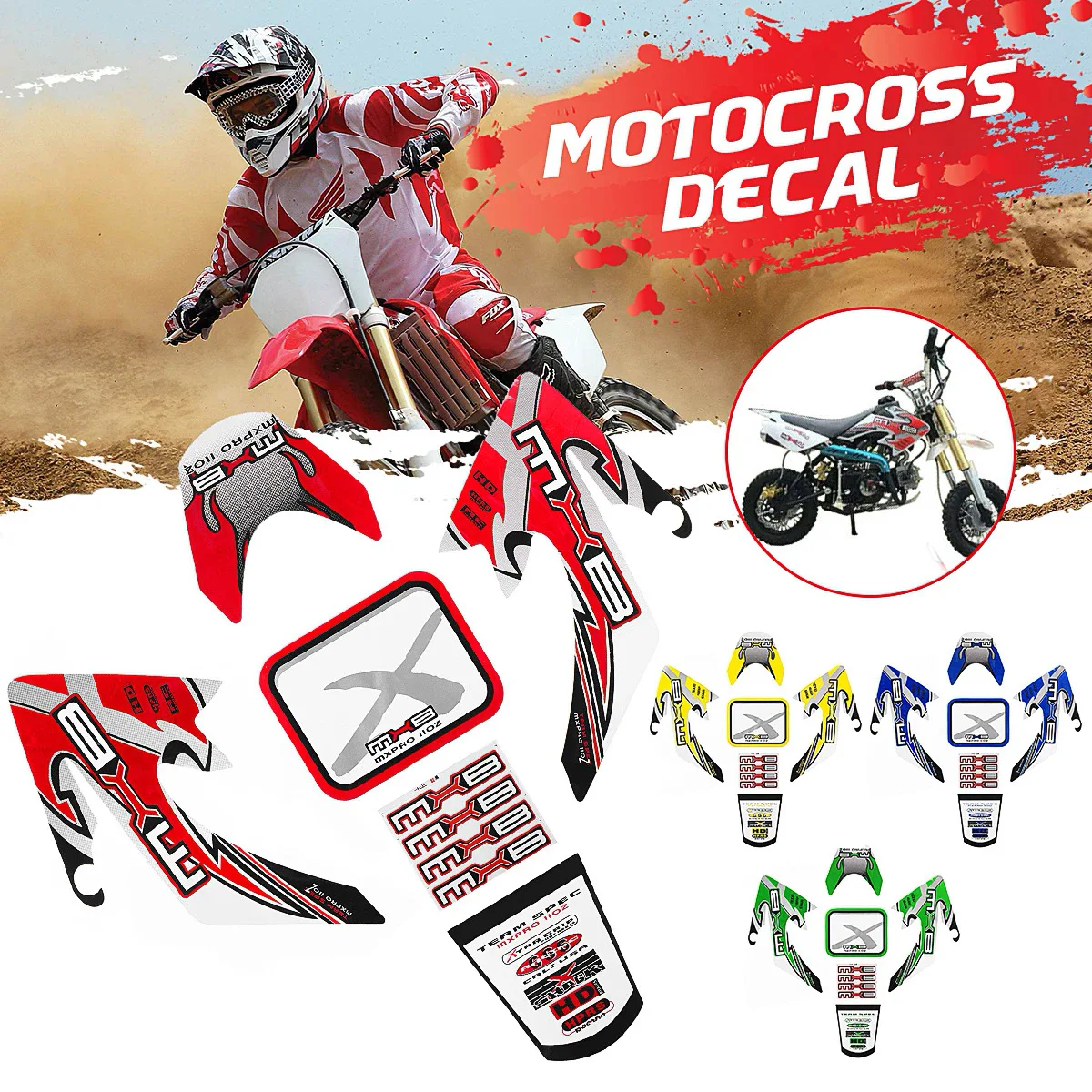 Dirt Pit Bike CRF50 Plastic Sticker Body Kit Decals Decoration Accessories For CRF 50 Electric Motorcycle Accessories ATV