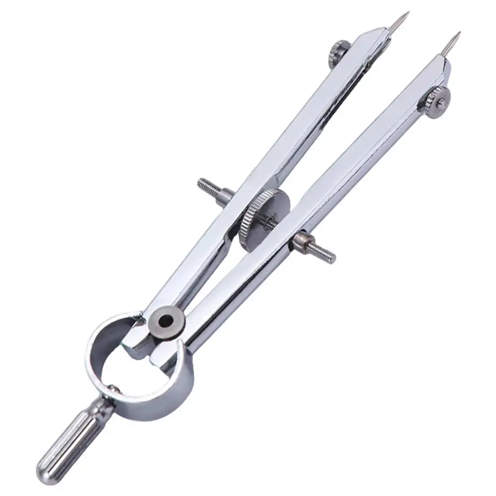 Metal Engineering Drawing Tool with Lock Geometry Compass Protractor Math Compass Spring Compasses Geometry Scribe Gauge