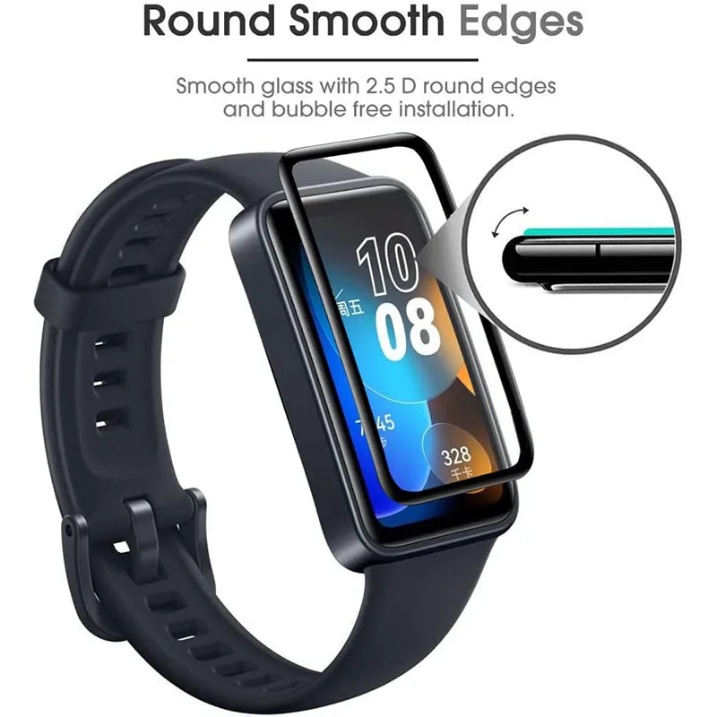 BEHUA Screen Protective Films For Huawei band 8 9 10 Bracelet 3D Soft Transparent Film Clear HD Ultra-thin Cover Accessories