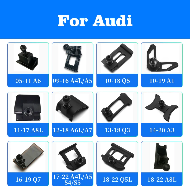 

Special Car Mobile Phone Holder Bracket Base Dashboard Phone Holder Base Buckle For Audi A1 A3 A4 A5 A6 A8 S4 S5 Q5 Q7 Q8