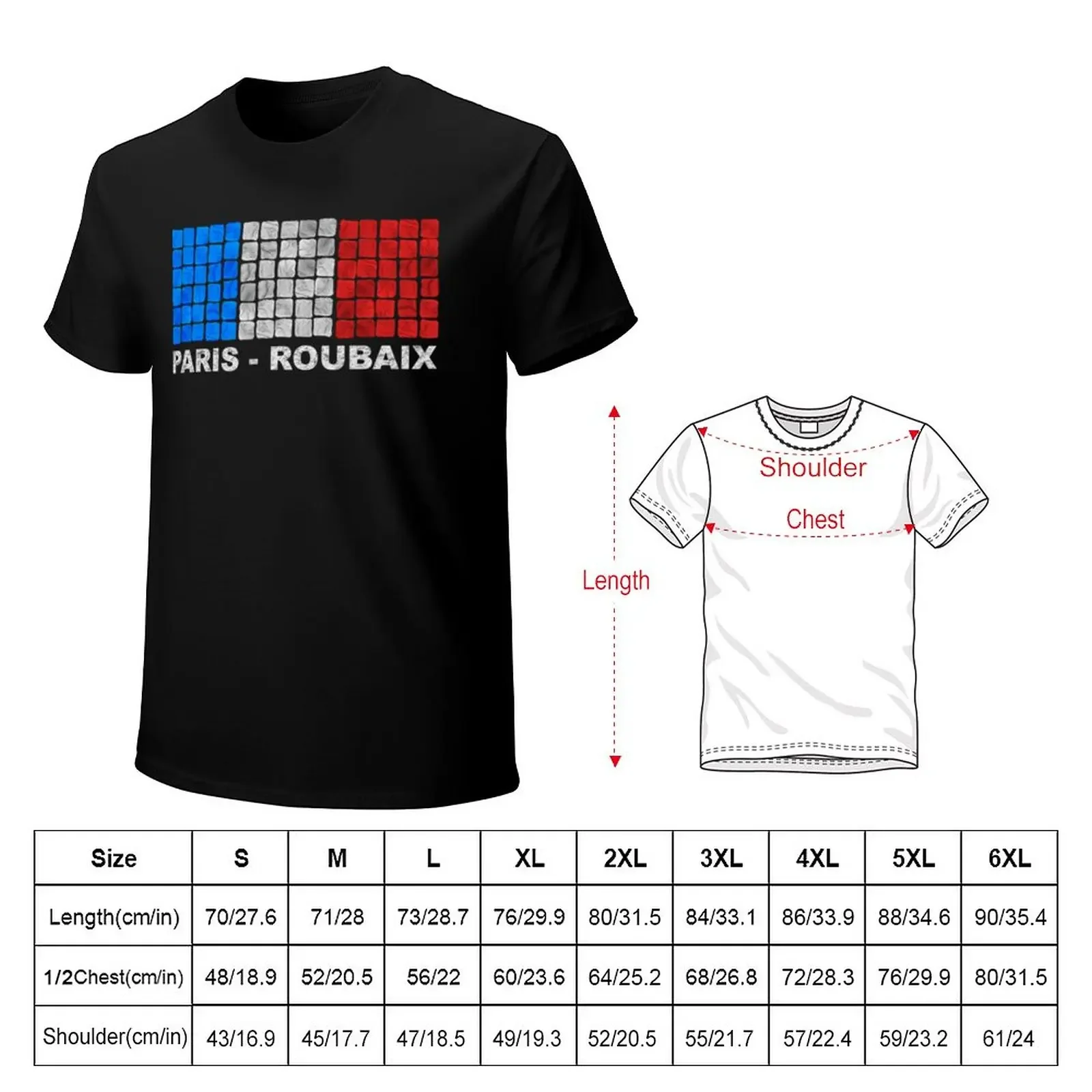 Paris - Roubaix. The Hell of the North T-Shirt vintage shirts graphic tees aesthetic clothes korean fashion mens cotton t shirts