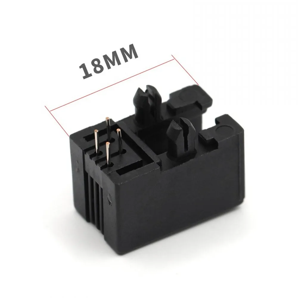100 Stück RJ11 4P4C 6P4C 6P6C 8P8C 95001 Telefonbuchse Gebogene 90-Grad-Buchse PCB-Anschluss 4-polig 6-polig 8-polig Kunststoff – Detail 16