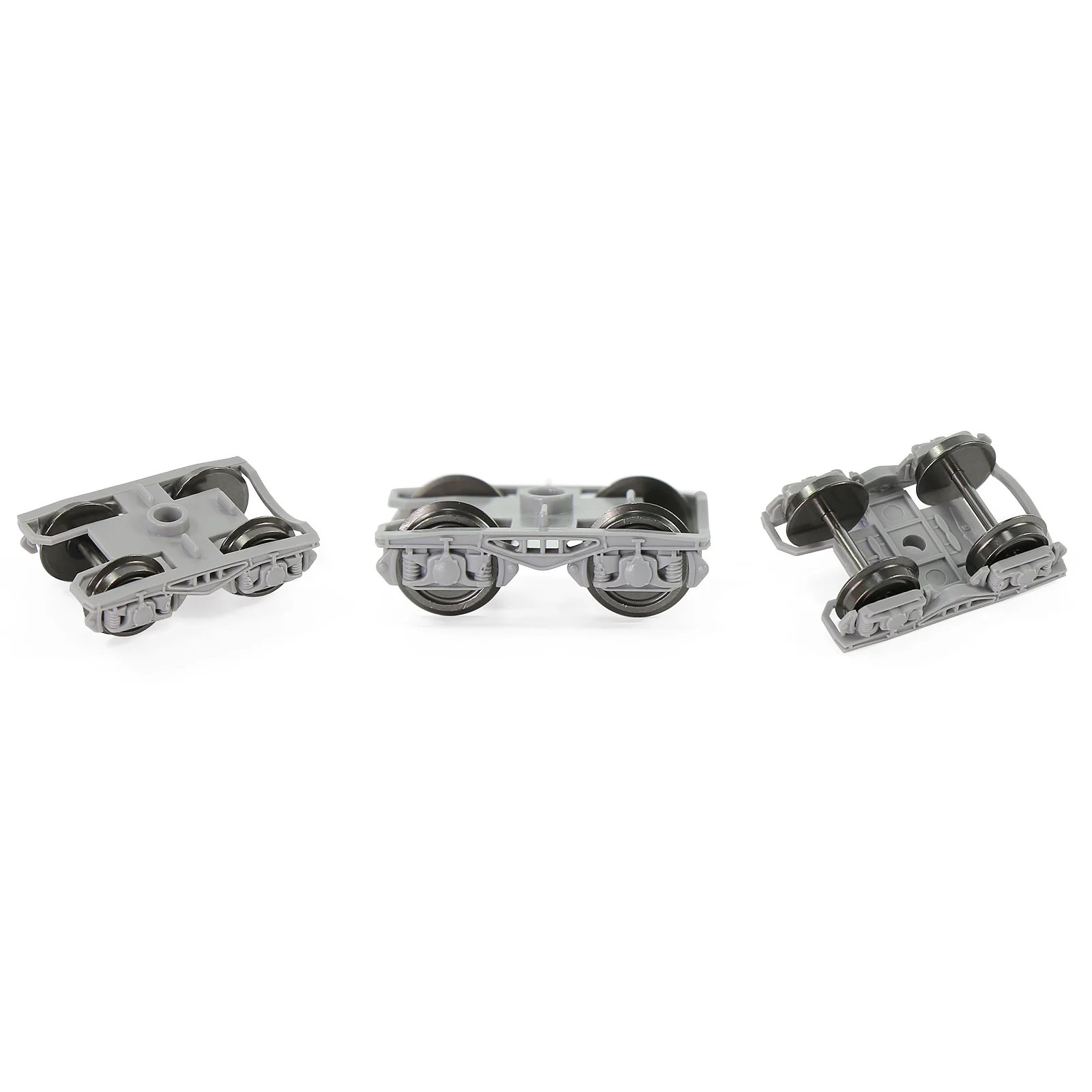 Evemodel 2 قطعة نموذج القطارات HO مقياس 1:87 عالية حافة Psyllium Bogies مع مجموعات عجلات DC معدنية 36 بوصة