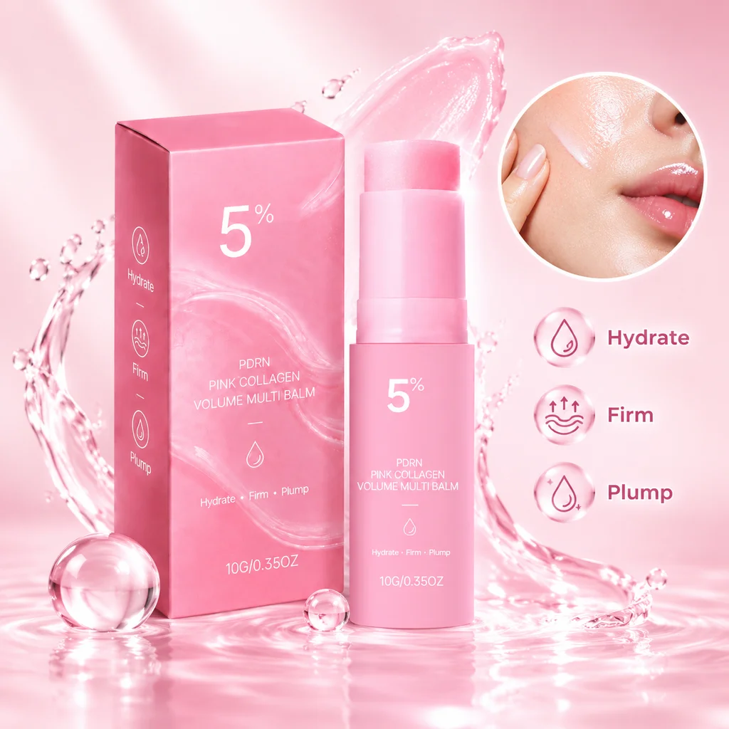 Collagen Moisturizing Stick Face Hydrating Balm For Dry Skin Lip Eye Cheek Neck Smoothing Firming Skincare Quick Absorbing Cream