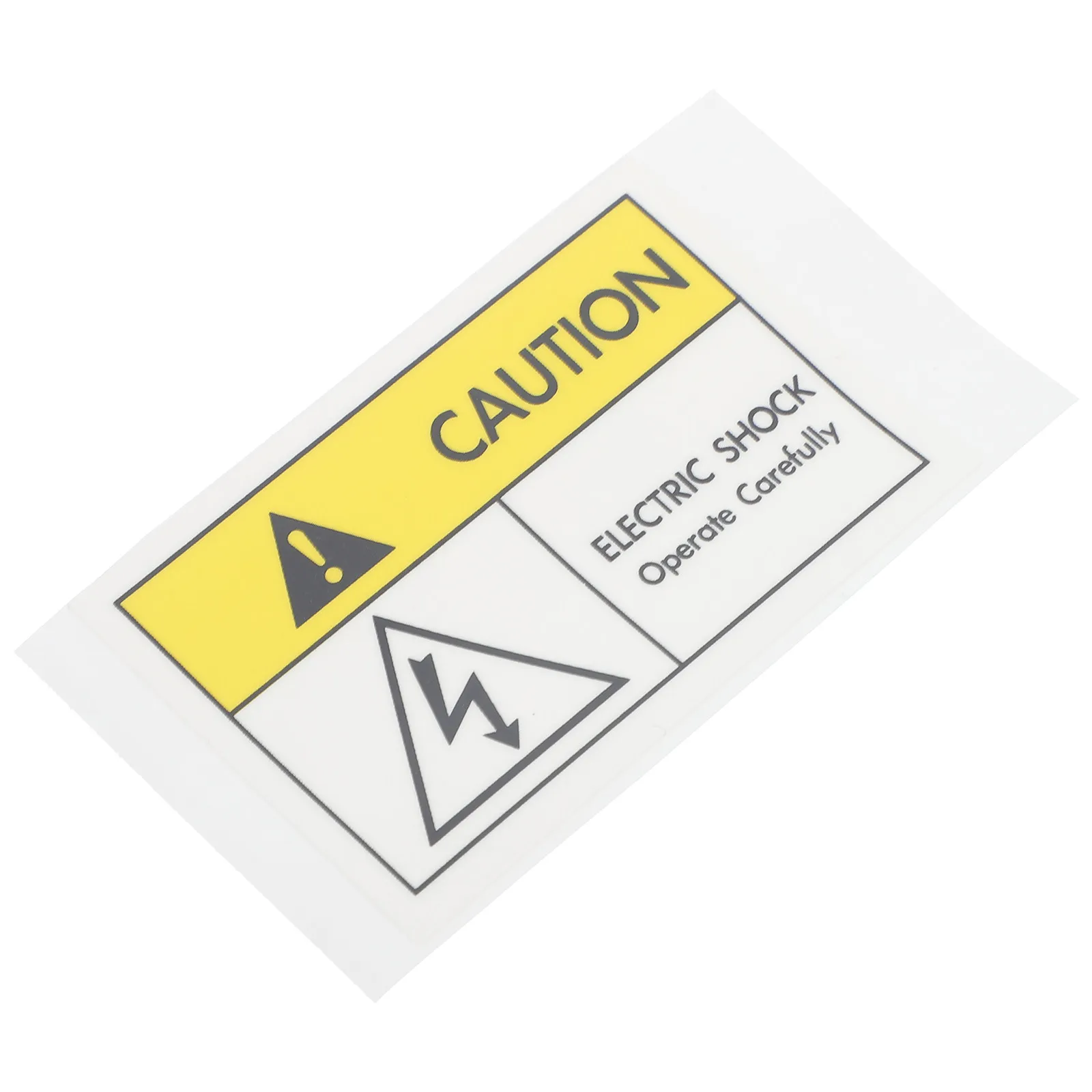 

1Pcs Touch Electric Shock Warning Sign Decal Heavy Duty Adhesive Industrial Safety Sticker for Office School