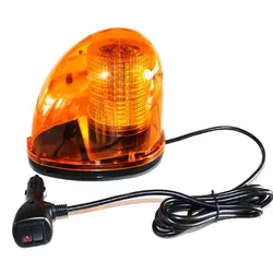 Faro de advertencia estroboscópico para techo de coche, luz Led de emergencia impermeable, 12W, con interruptor de enchufe de cigarrillo, ambulancia policial, camión de bomberos