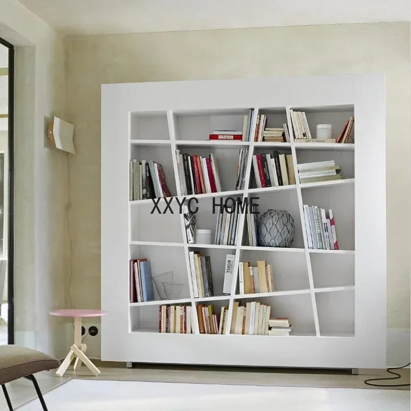 

Fashion Bookcase Bookshelf Creative Floor Bookcase Simple Hallway Custom Furniture