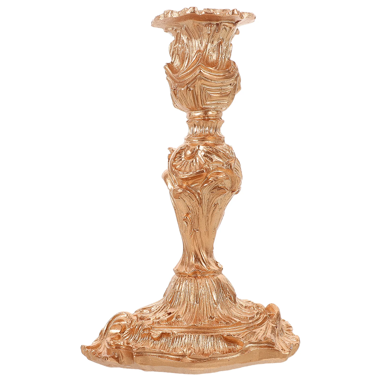 

Baroque Resin Holder Vintage Design Romantic Table Centerpiece Wedding Decoration Resin Candlestick Stand