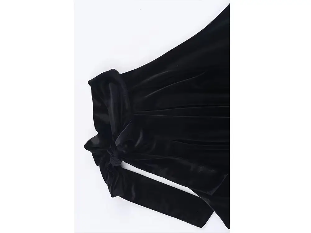 

HH женский модный однотонный повседневный уличный короткий топ, летний женский плиссированный топ с бантом, бархатный топ без рукавов, сексуальный топ на бретелях