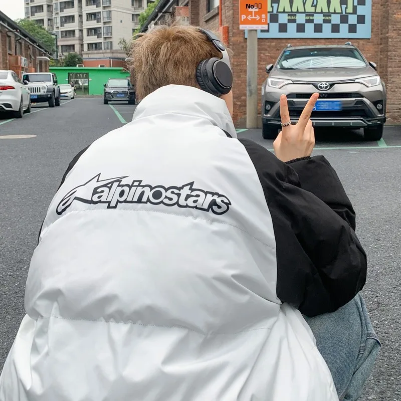 

Утепленная хлопковая куртка для мужчин: теплая зимняя повседневная модная одежда для подростков