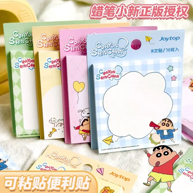 Anime Crayon Shin chan Memo Book Instagram High Beauty Memo Paper Sticky Cartoon Cute Message Book Memo Post it