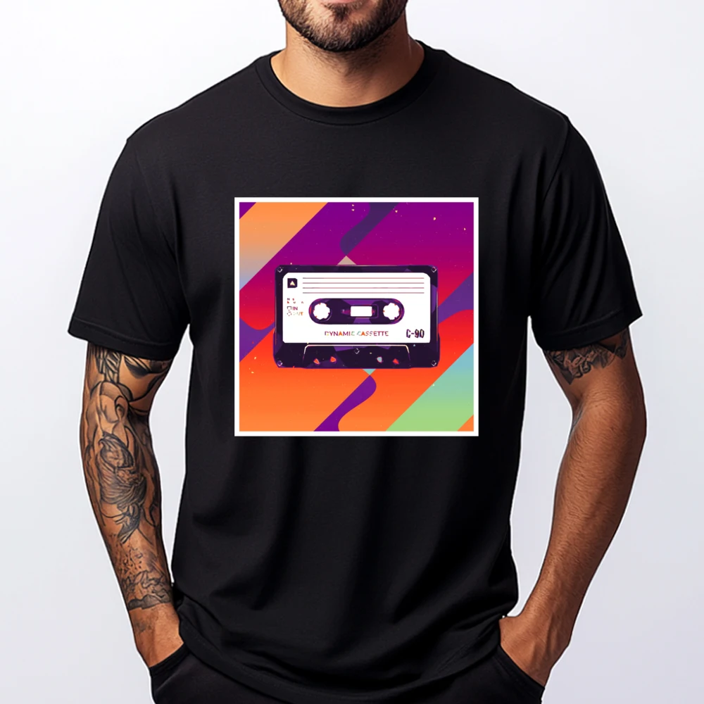 

Retro Aesthetic Cassette Tape Big And Tall T Shirts Vintage T Shirts Outdoor Cotton Graphic Tees Tee Gothic Style