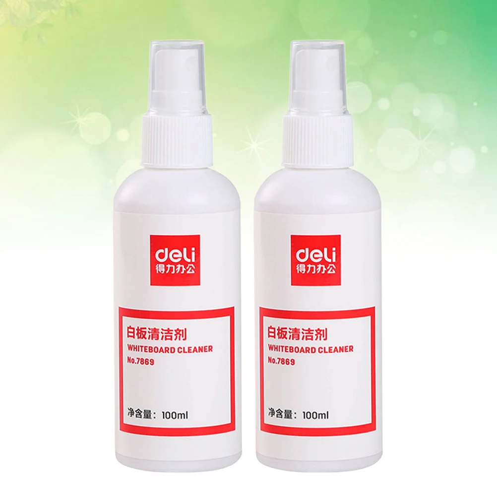 2pcs Whiteboard Cleaner Spray Eraser Water 100ml Per Bottle Whiteboard Clean Water Spray whiteboard clean spray