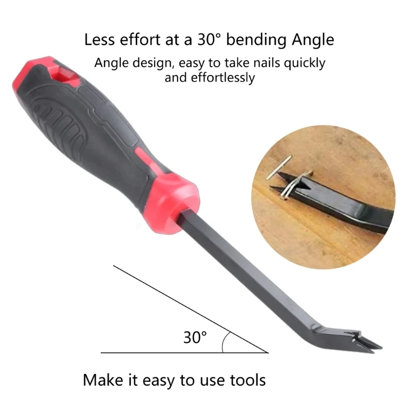 V shaped Tire Nail Pullers Lifters Screwdriver Pullers Repair Tool Staple Lifters for Woodworking Auto Maintenance