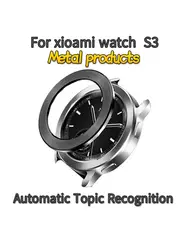 Cover for Xiaomi watch watch S3 original metal bezel black rainbow esim silver stainless steel bezel screen