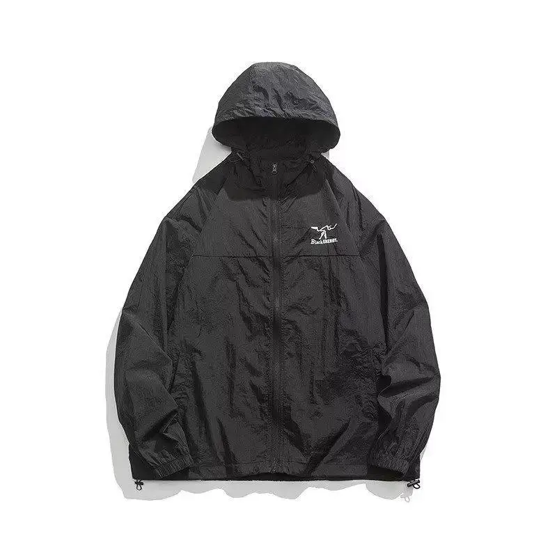 Lightweight Outdoor Ice Silk Men's Women's Summer New Style Breathable Large Size Sun Protection Outerwear Fashionable Nylon