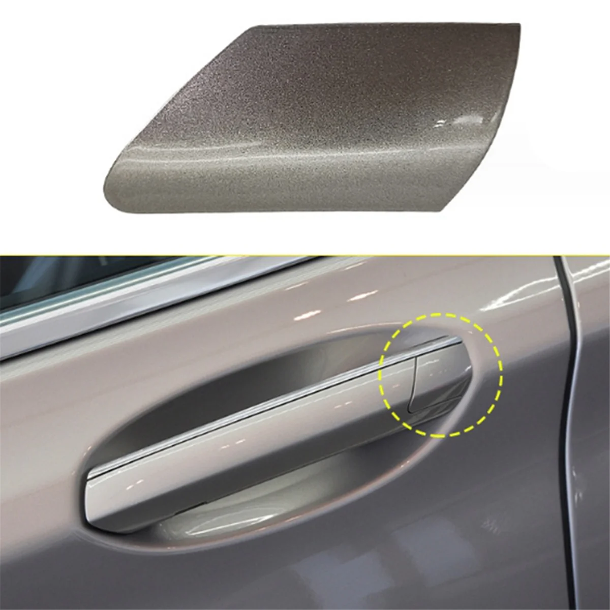 For Bmw 7 Series G12 2015-2022 Outer Handle Keyhole Cover Car Left Front Unlocking Cover Accessories 51217474681 Silver