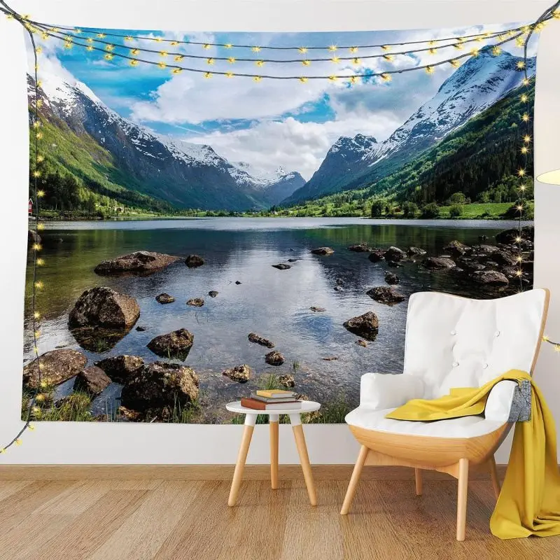 VIKAMA Sunset Desert Cactus Tapestry ins Western Wilderness Sunset Background Cloth Wall Decoration Room Decoration