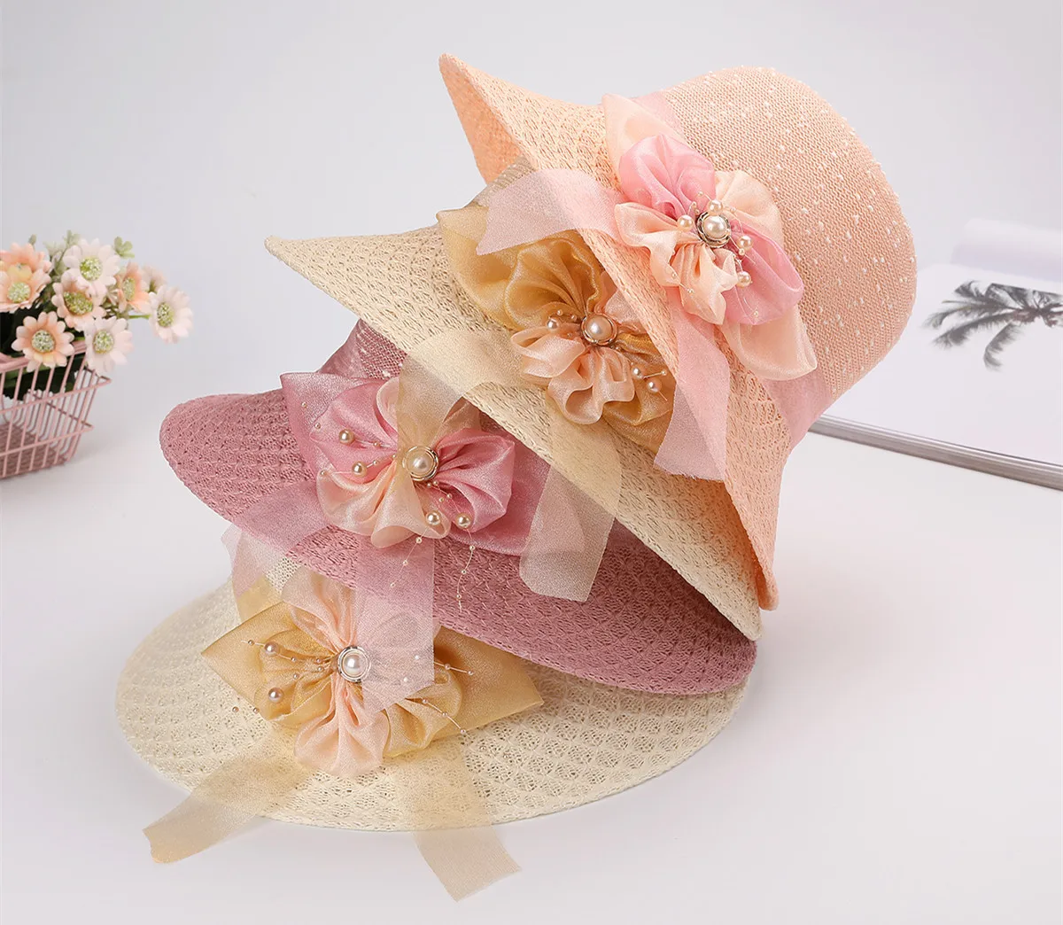 

Женская летняя соломенная шляпа с широкими полями, складная солнцезащитная шляпа с защитой от ультрафиолета для пляжа