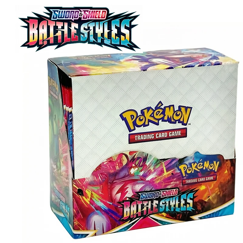 Pokemon TCG Schwert und Schild Kampfstile Booster Box 36 Packungen Versiegelte Sammelkarten Spiel