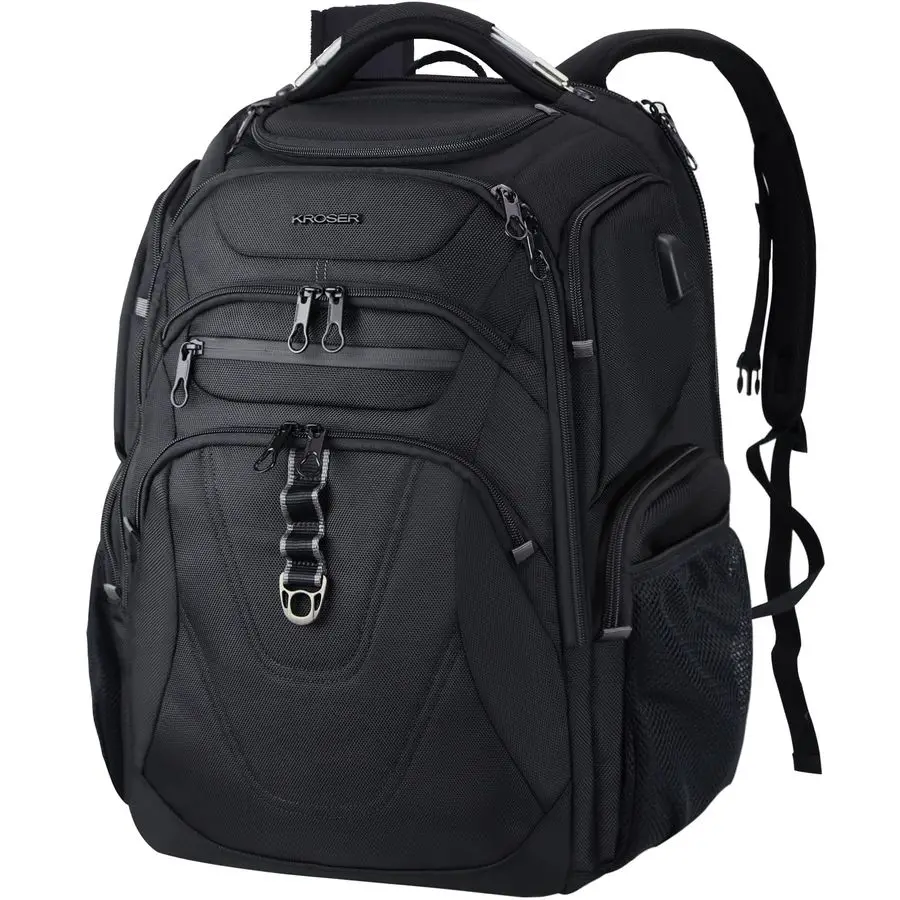 TSA Friendly Reise-Laptop-Rucksack, 18,4 Zoll XXXL Gaming-Rucksack, wasserabweisender College-Tagesrucksack, Business-Rucksack mit RFID Po