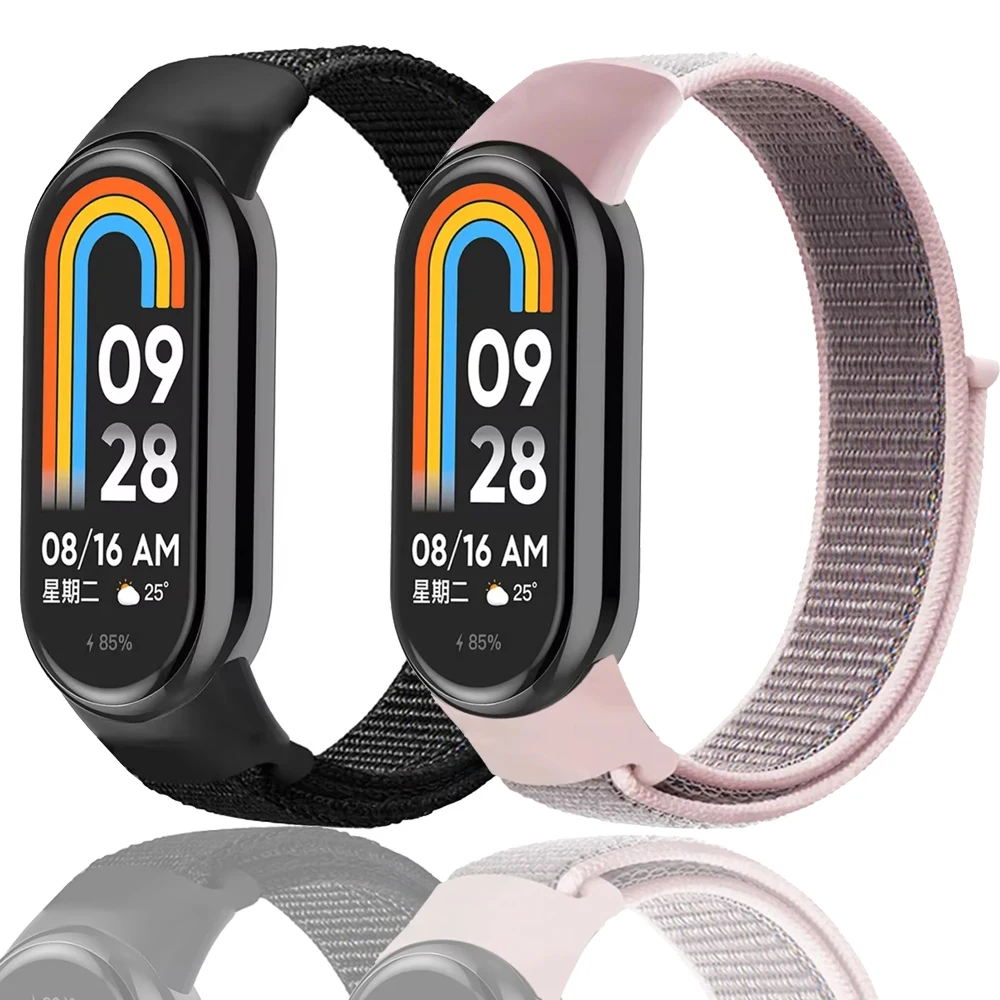 Nylon Strap for Xiaomi Mi Band 8 Soft Comfortable Breathable Band  for Mi Band 8 Watchband Accessory Replacement Wristband Belt