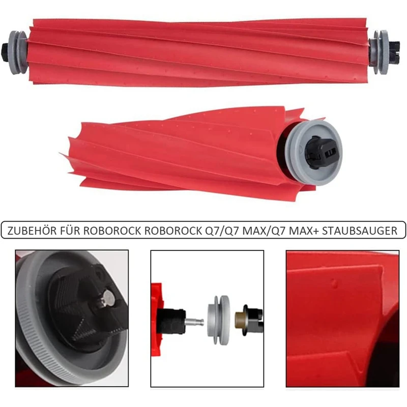 The main side brush Hepa filter mop parts suitable for Robolock Q7 Max, Q7 Max+, T8 Robotic vacuum cleaner accessories are a lit