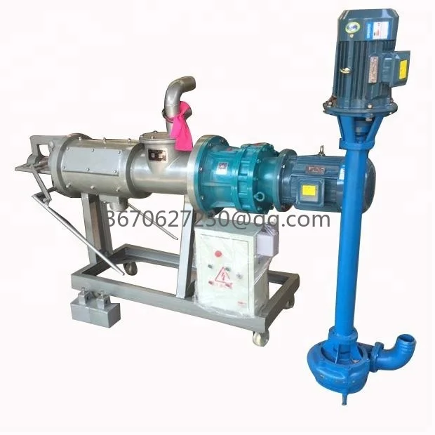 Poultry Cow Pig Chicken Dung Manure Dewatering Machine Extruder Dryer Solid Liquid Separator