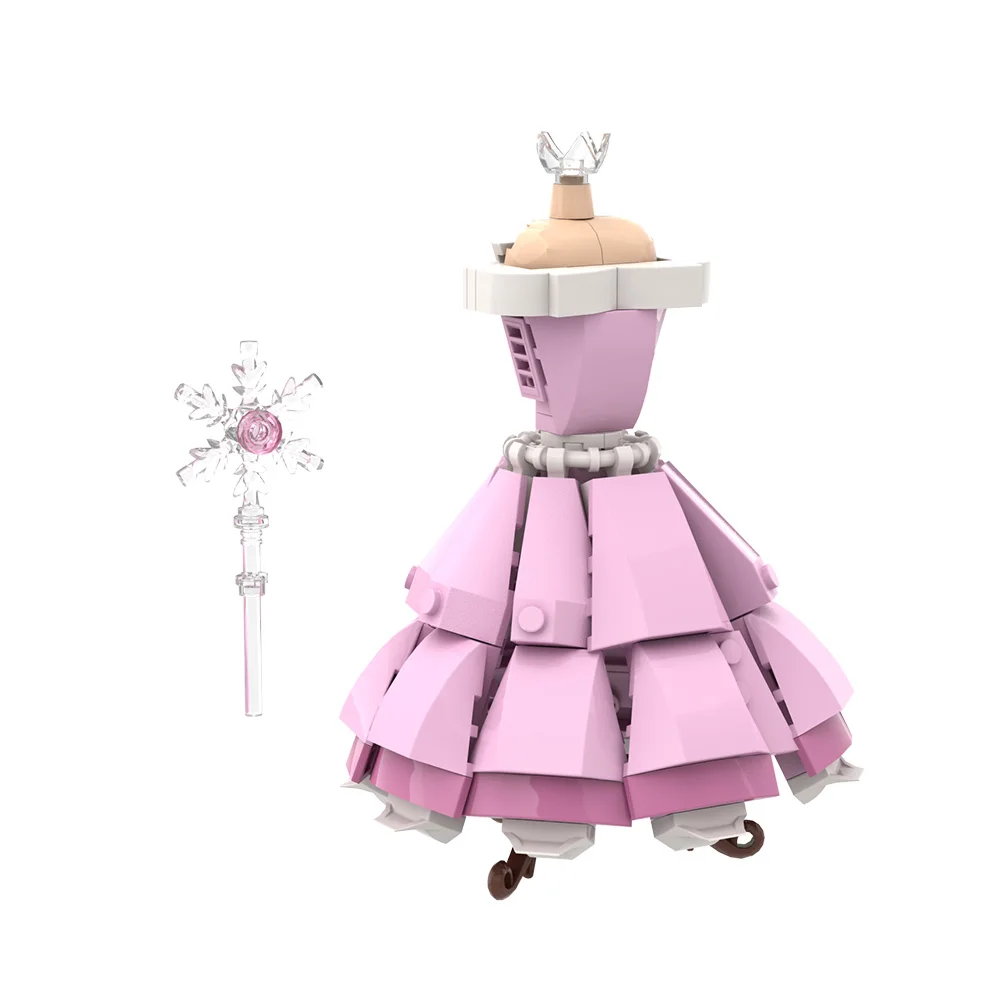 MOC Filme Wicked Modelo Clássico Vestido Kit Tijolos