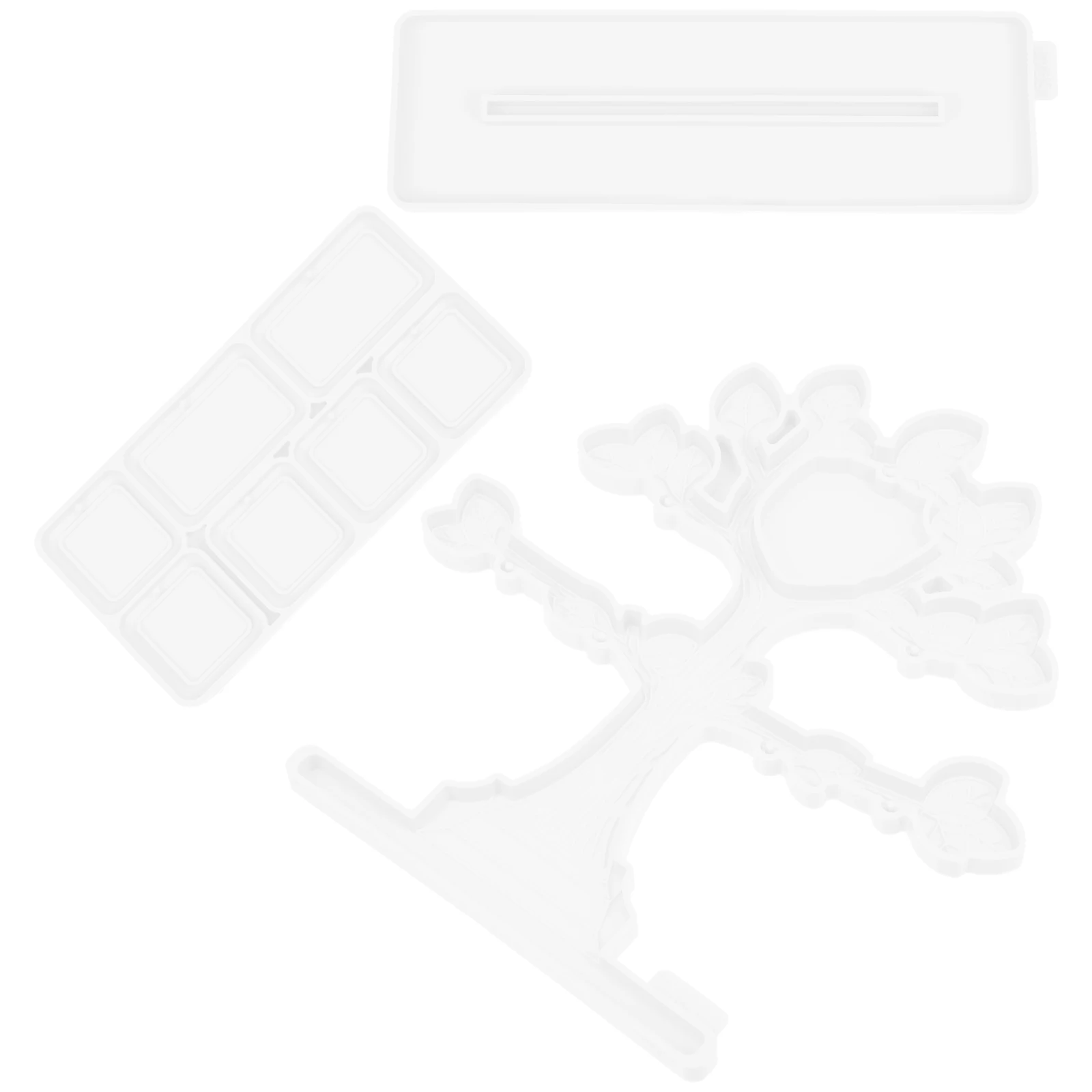 

1 set 1 Set Tree Shape Photo Frame Silicone Mold For Kids Diy Accessory Epoxy Craft Handmade Desktop Adornment Making Supply