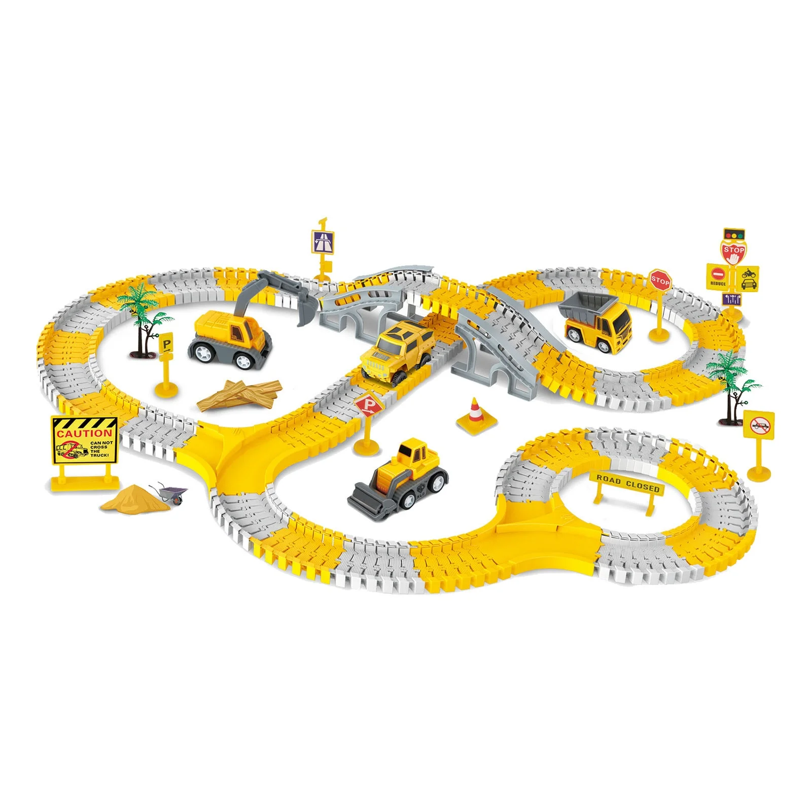 

Car Track Block Toys Educational Brain Development DIY Assemble Track Building Block Toys for Kids Type 1